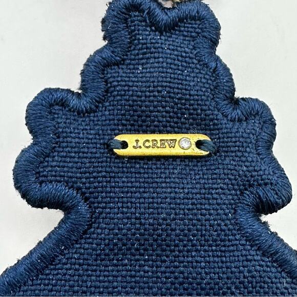 J Crew Chandelier Earring Oversized Red Blue Embroidered Big Beaded Jeweled - Picture 5 of 10